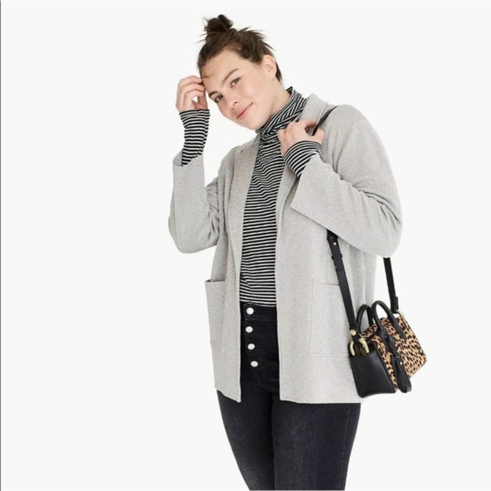 J.Crew Gray open front Cardigan